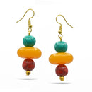 MULTI-COLOR BEAD DROP EARRINGS