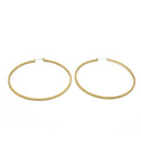 GOLD ROUND HOOP EARRINGS