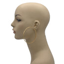 GOLD ROUND HOOP EARRINGS