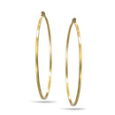 GOLD ROUND HOOP EARRINGS