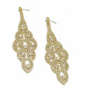 GOLD CRYSTAL CHANDELIER EARRINGS