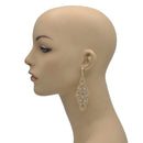 GOLD CRYSTAL CHANDELIER EARRINGS