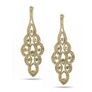 GOLD CRYSTAL CHANDELIER EARRINGS