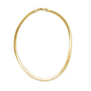 GOLD FLAT SNAKE CHAIN NECKLACE