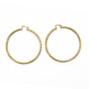 GOLD EXTRA LARGE HOOP EARRINGS