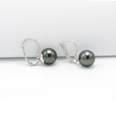 SILVER HEMATITE EARRINGS