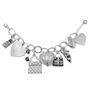 SILVER GIRL'S DAY OUT CHARM BRACELET