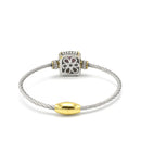 TWO-TONE ROSE CRYSTAL CLASSIC CABLE BRACELET