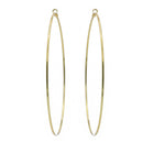 GOLD ROUND 4.75" INCH DIAMETER LARGE AND THIN HOOP EARRINGS