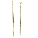 GOLD ROUND 4.75" INCH DIAMETER LARGE AND THIN HOOP EARRINGS