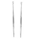 SILVER ROUND 4.75" INCH DIAMETER LARGE AND THIN HOOP EARRINGS