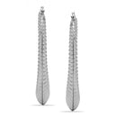 SILVER OVAL HOOP EARRINGS