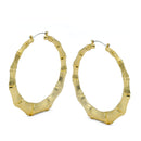 GOLD BAMOO HOOP EARRINGS