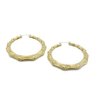 GOLD BAMOO HOOP EARRINGS