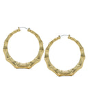 GOLD BAMOO HOOP EARRINGS