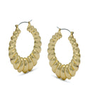 GOLD ROUND HOOP EARRINGS