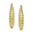 GOLD ROUND HOOP EARRINGS