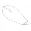 SILVER LETTER A CHARM STATEMENT NECKLACE