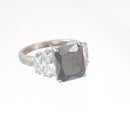 8653R Faceted Ring With Baguettes