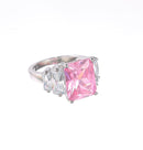 8653R Faceted Ring With Baguettes