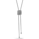 TWO TONE MOTHER OF PEARL PENDANT ENGRAVED TASSEL NECKLACE
