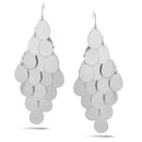 SILVER TEARDROP CHANDELIER EARRINGS