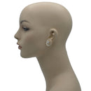 GOLD ROUND CRYSTAL EARRINGS