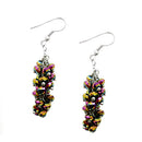 FG1074RVO Rainbow AB Mini Glass Crystal Chandelier Earrings