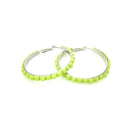 These hoop earrings are absolutely darling. Trimmed with faceted beads that glisten with your every move.