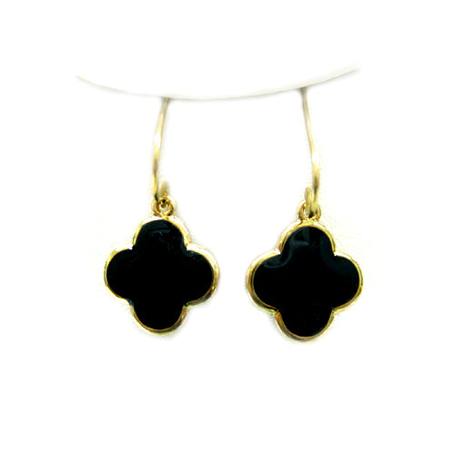 These black enamel clover earrings are as versatile as you are. Add a delicate, polished touch to any ensemble.