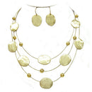 GOLD NECKLACES & EARRINGS SET