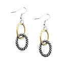 2TONE LINK EARRINGS