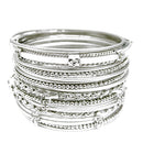 SILVER MULTI COLOR BANGLE SET