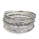 SILVER BANGLE SET