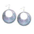 MULTI COLOR TURQUOISE AND PINK EARRINGS