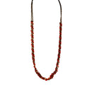 Red and Gold chained Necklace with red String