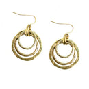 GOLD GEOMETRIC CIRCLE EARRINGS