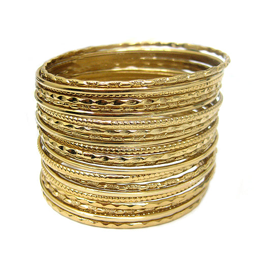 GOLD BANGLE SET