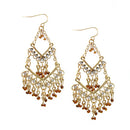 GOLD-TOPAZ EARRINGS